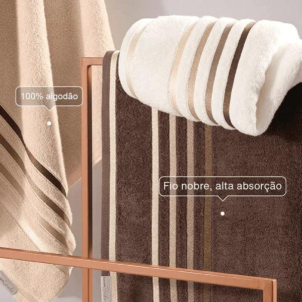 Kit con 15 Toallas de Baño Extra Grandes de Alta Suavidad y Absorción + 5 Toallas Faciales de Regalo