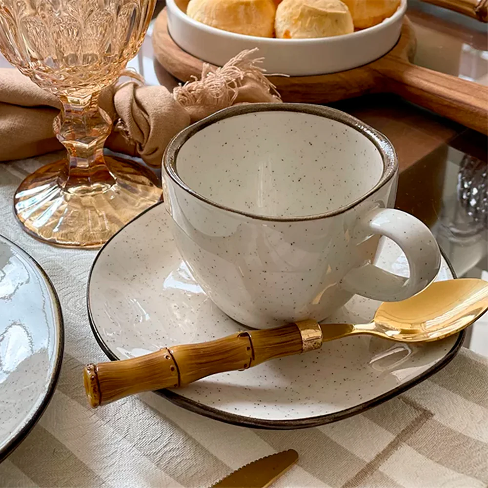 Kit 54 Aparelhos de Jantar em Porcelana de Luxo Oxford® + 6 Taças e Faqueiro