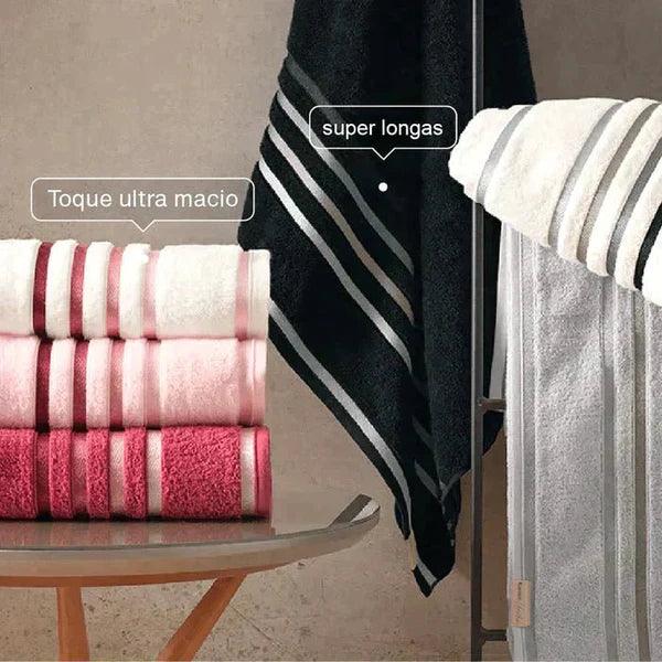 Kit con 15 Toallas de Baño Extra Grandes de Alta Suavidad y Absorción + 5 Toallas Faciales de Regalo